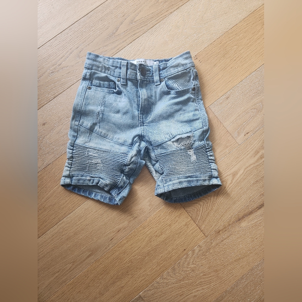 URBAN KIDS | Denim shorts with adjustable waistband
